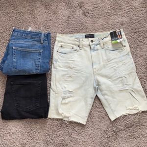 3 pair No Boundaries Men’s Jean Shorts